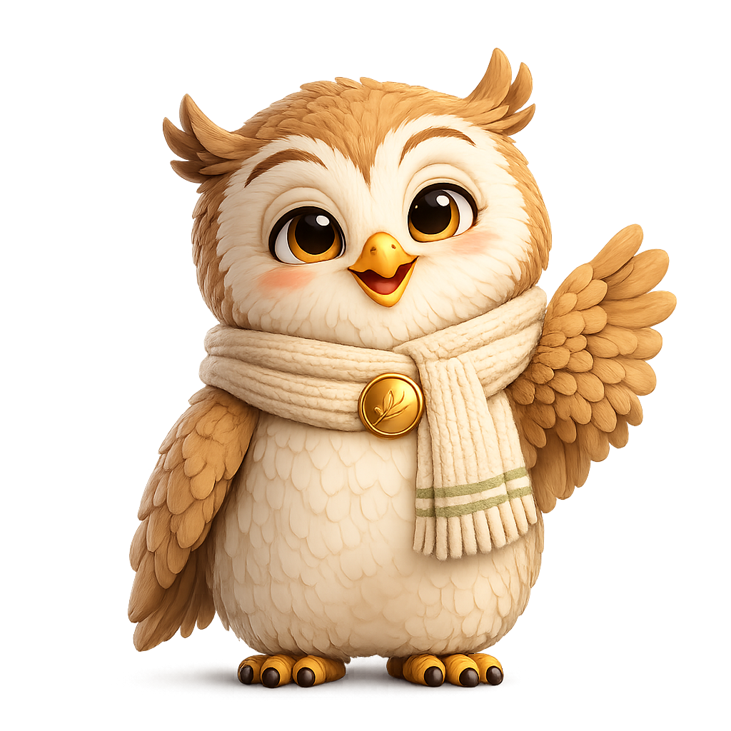 La mascotte BibleOwl