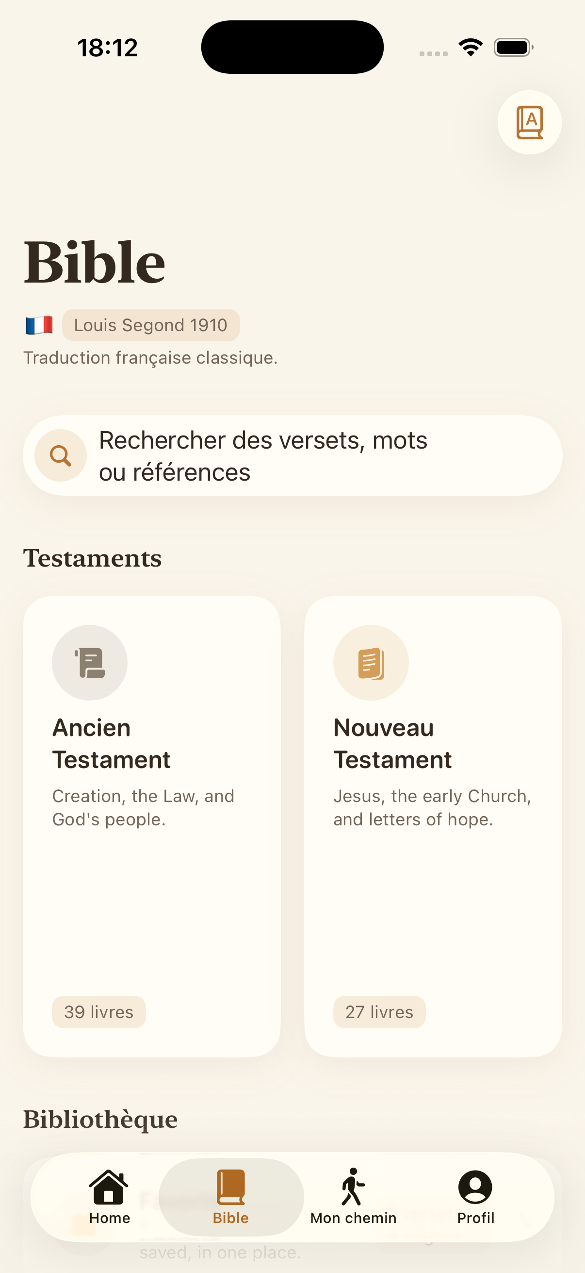 La Bible intégrée dans BibleOwl